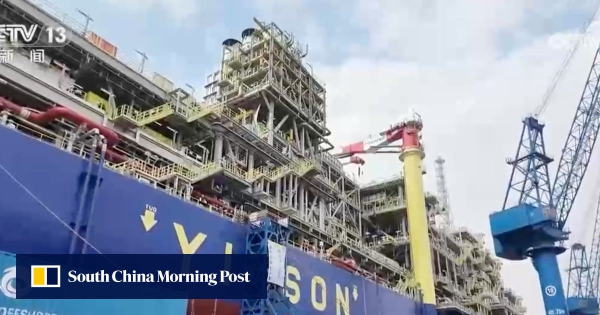 China unveils world’s first oil production ship with carbon capture facilities