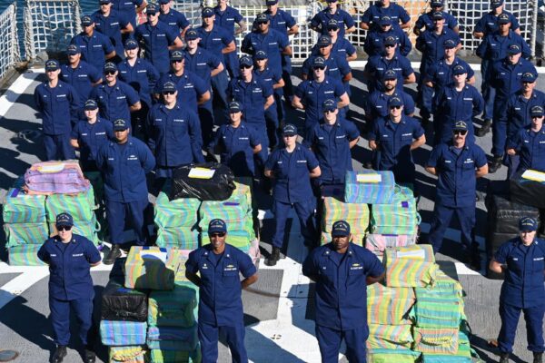 Coast Guard releases images after crew seizes $91 million in drugs at sea