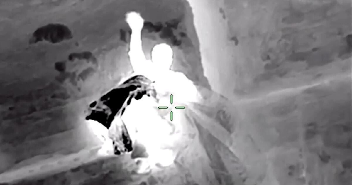 Video shows father, 12-year-old son being rescued after getting trapped on Utah cliff