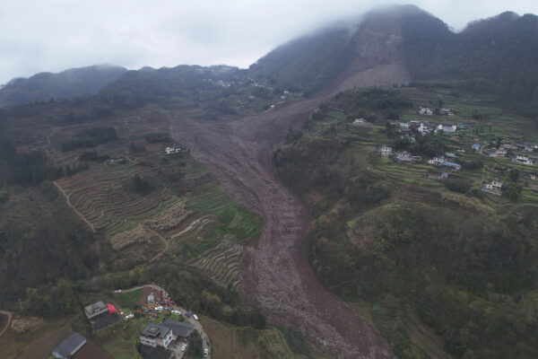 China landslide