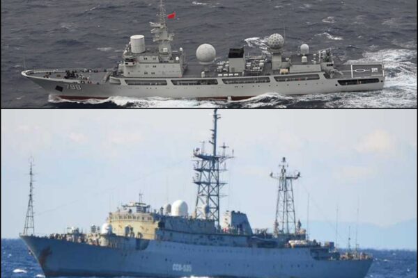 Chinese and Russian Spy Ships Near Japan