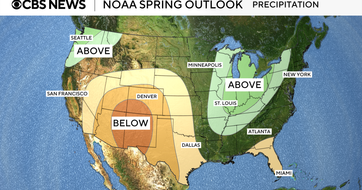 NOAA releases spring temperature, precipitation and drought outlooks