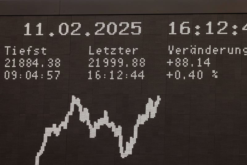 Germany's DAX cracks 22,000 points for the first time amid record run