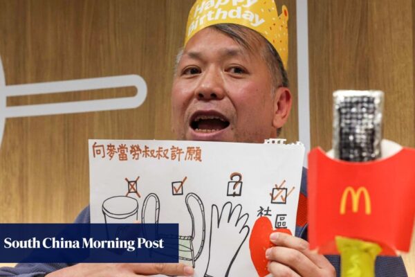 Hong Kong labour unions, green group join forces to pressure McDonald’s