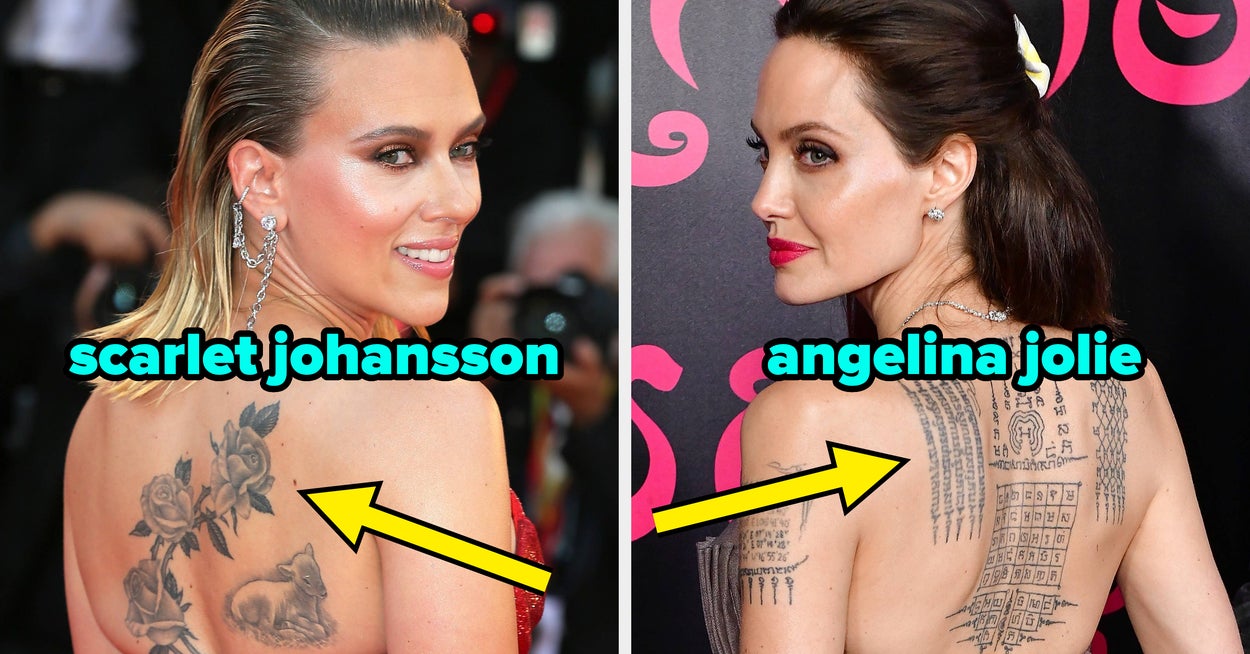 19 Celebrities With Massive Back Tattoos