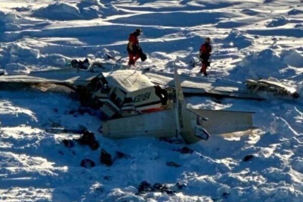 Alaska plane recovery efforts hindered by "difficult conditions" as wreckage stuck on moving ice floe