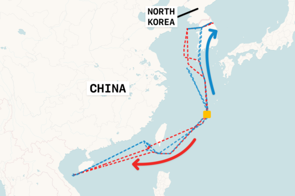 Flight Map Shows US Spy Planes Doubling Up Against China and North Korea