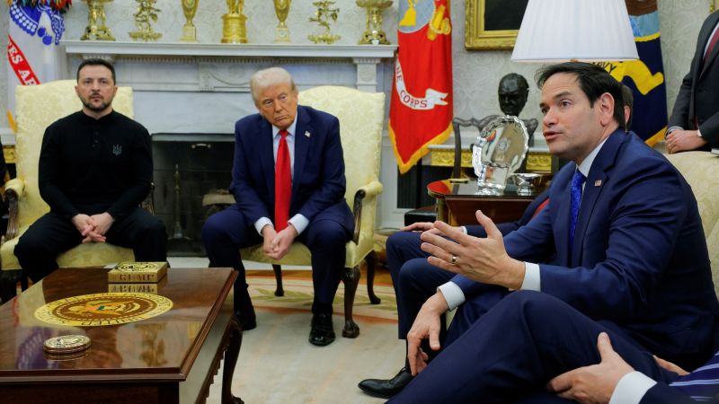 Rubio says Zelensky should apologize following Oval Office meeting