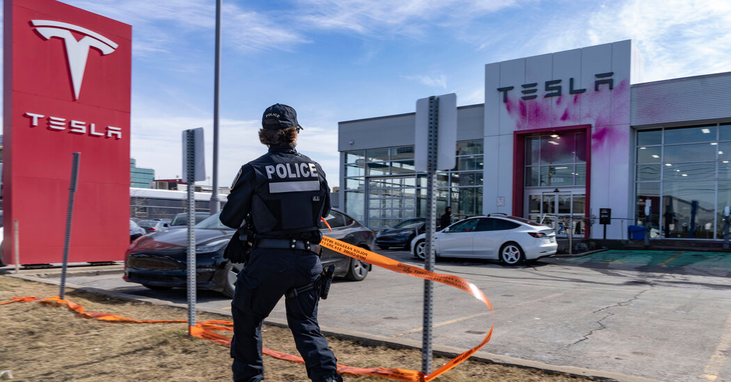Tesla Vandalism Surges in Canada as Trump and Musk Face Backlash