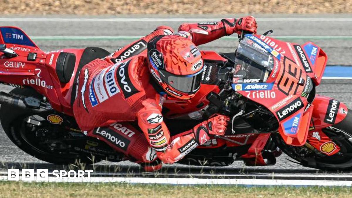 Marc Marquez on his way to victory in Sunday's race