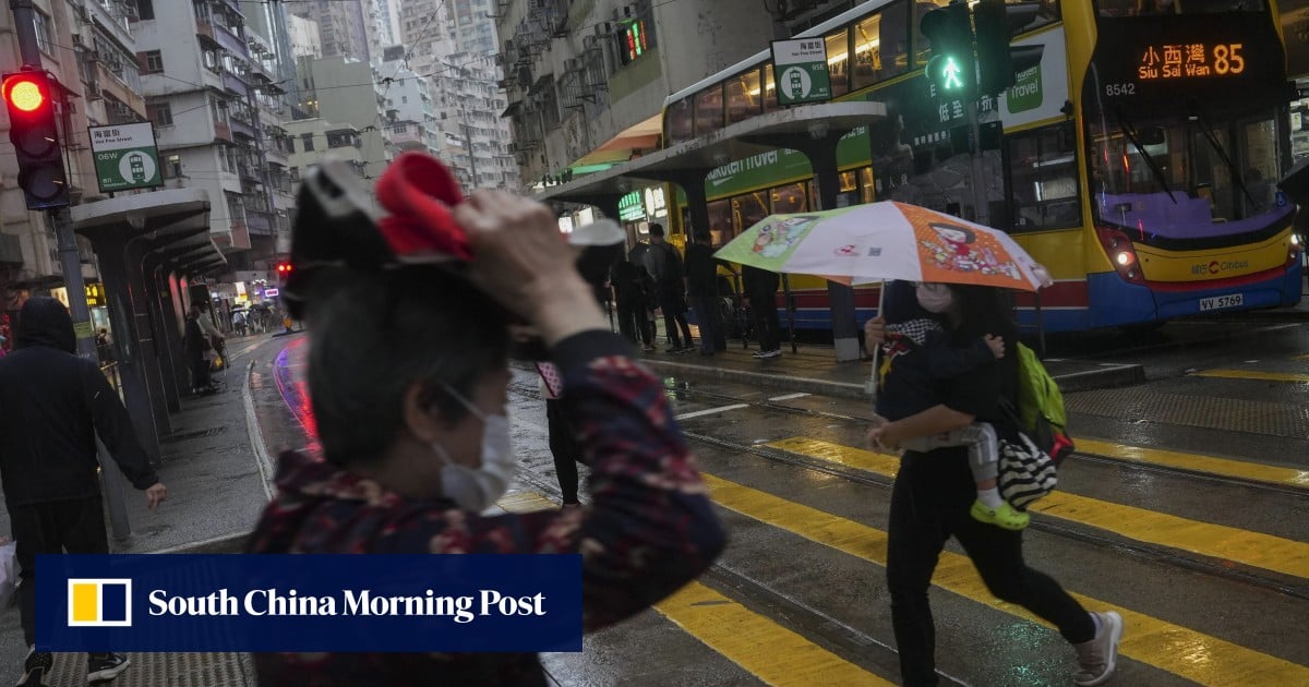 Developing | Hail spotted in Tai Po as Hong Kong issues amber rainstorm alert