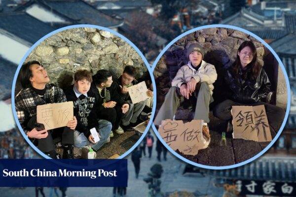 ‘Playful’ beggars flood China tourist city for alcohol, cigarettes as new form of expression