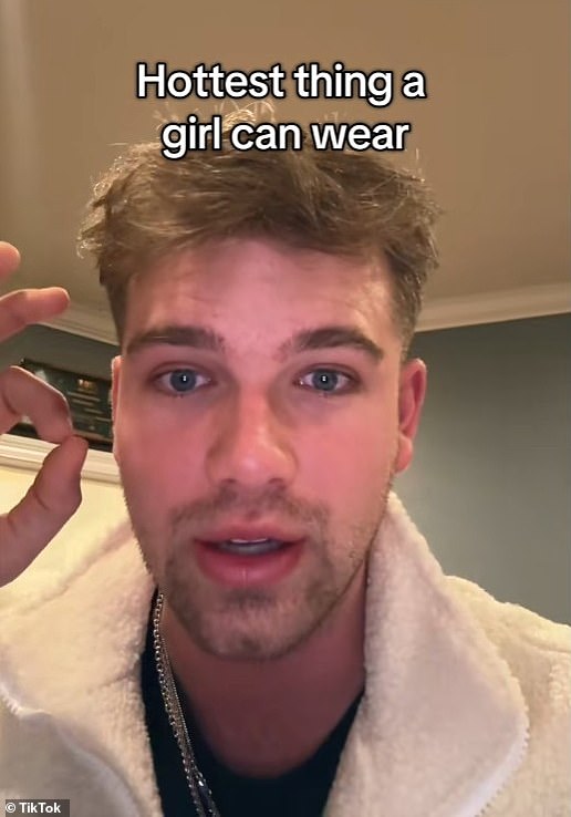 Nicklaus Daniel sparked a debate when he said a plain black top, an oversized team letterman's jacket, and Nike Air Jordan sneakers is the 'hottest thing' a girl can wear