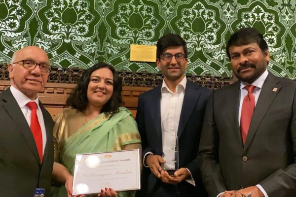 Chiranjeevi's ‘heart filled with gratitude’ after receiving award at UK's House of Commons. See pics