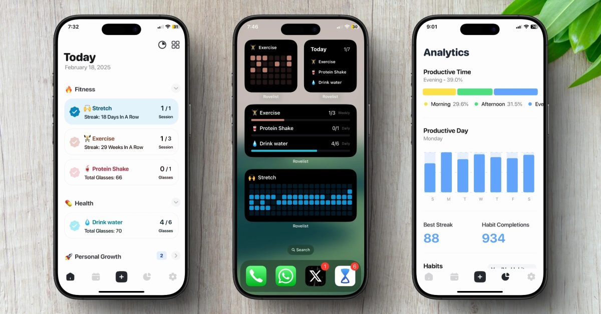 Indie App Spotlight: 'Rovelist' is a habit tracker with streaks, reminders, and more