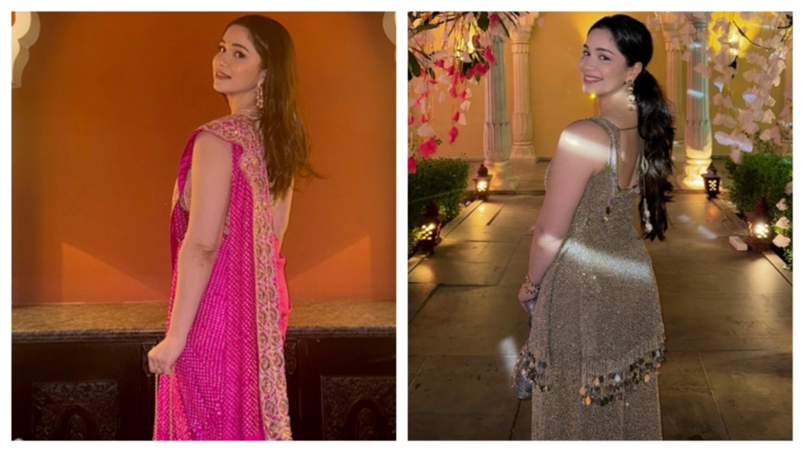 Sara Tendulkar sets desi fashion goals at her friend's wedding in bandhani saree and glittering sharara | Fashion Trends