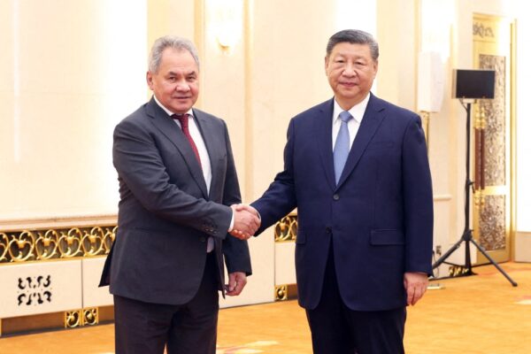 Chinese President Xi Jinping meets with Sergei Shoigu, secretary of the Russian Federation Security Council, at the Great Hall of the People in Beijing, capital of China, Feb. 28, 2025.