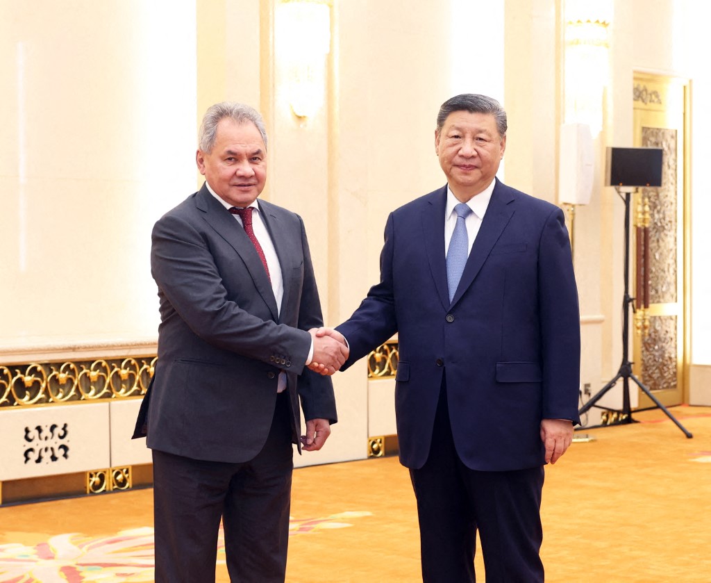 Chinese President Xi Jinping meets with Sergei Shoigu, secretary of the Russian Federation Security Council, at the Great Hall of the People in Beijing, capital of China, Feb. 28, 2025.