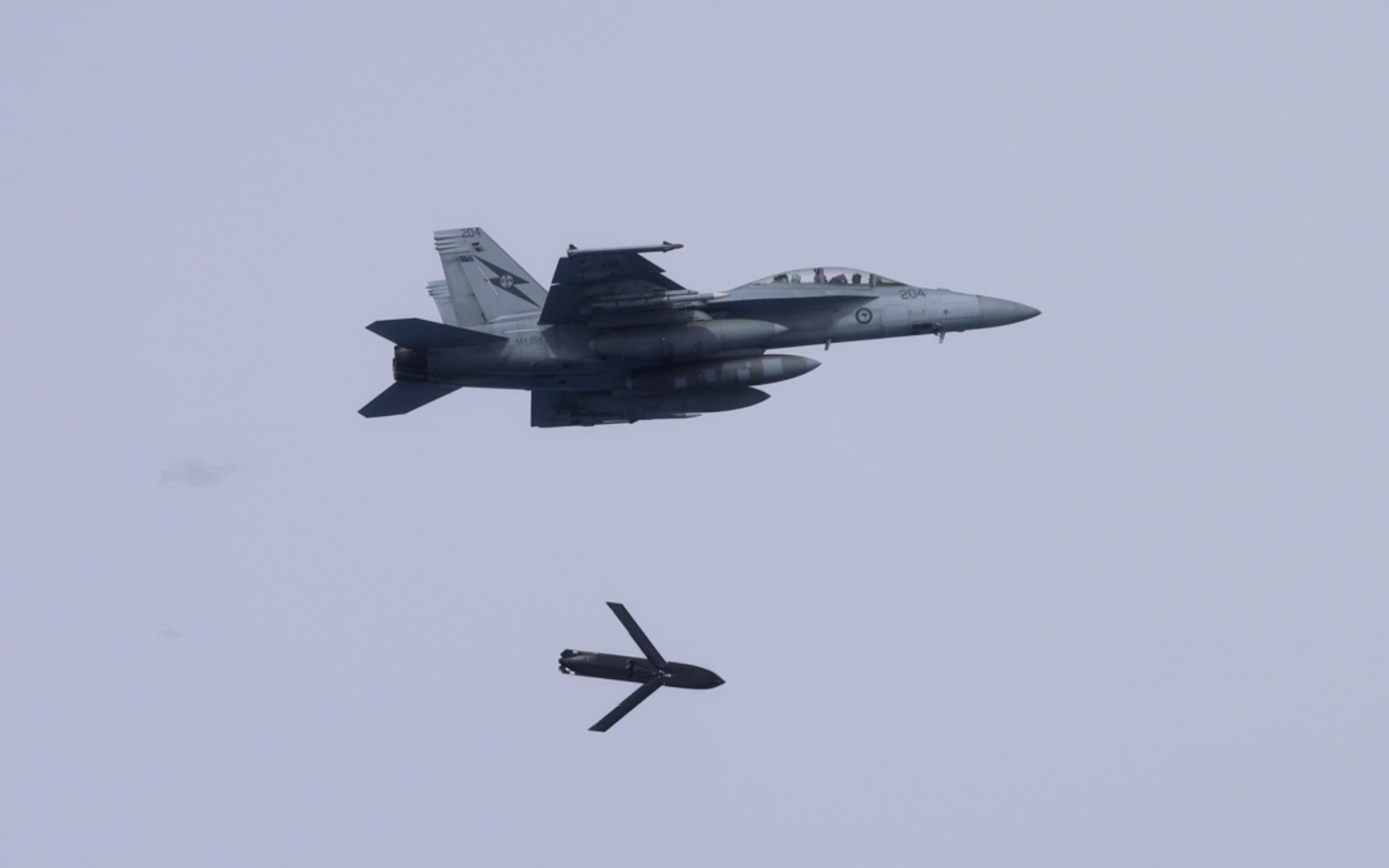 Australian Fighter Jet Fires Anti-Ship Missile