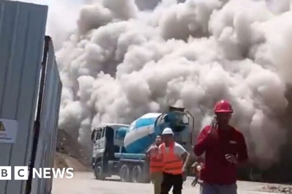 Moment Bangkok high-rise under construction collapses following Myanmar quake