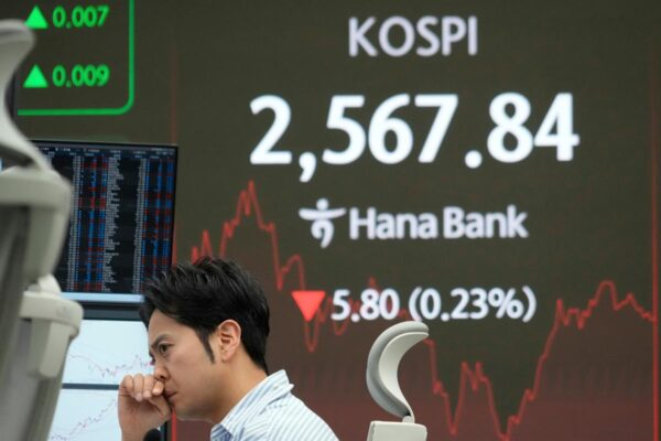 Asian shares advance, despite Wall Street's tumble, as China pledges to boost consumer spending