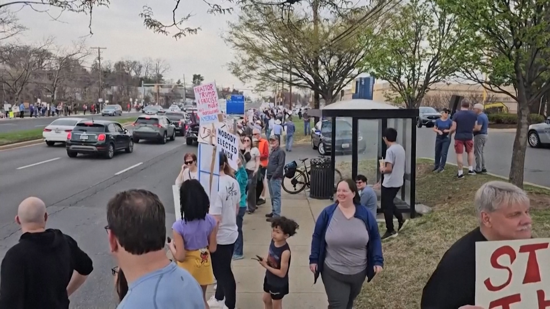 Tesla Takedown’ protesters hope Elon Musk boycott will force DOGE rethink | Government
