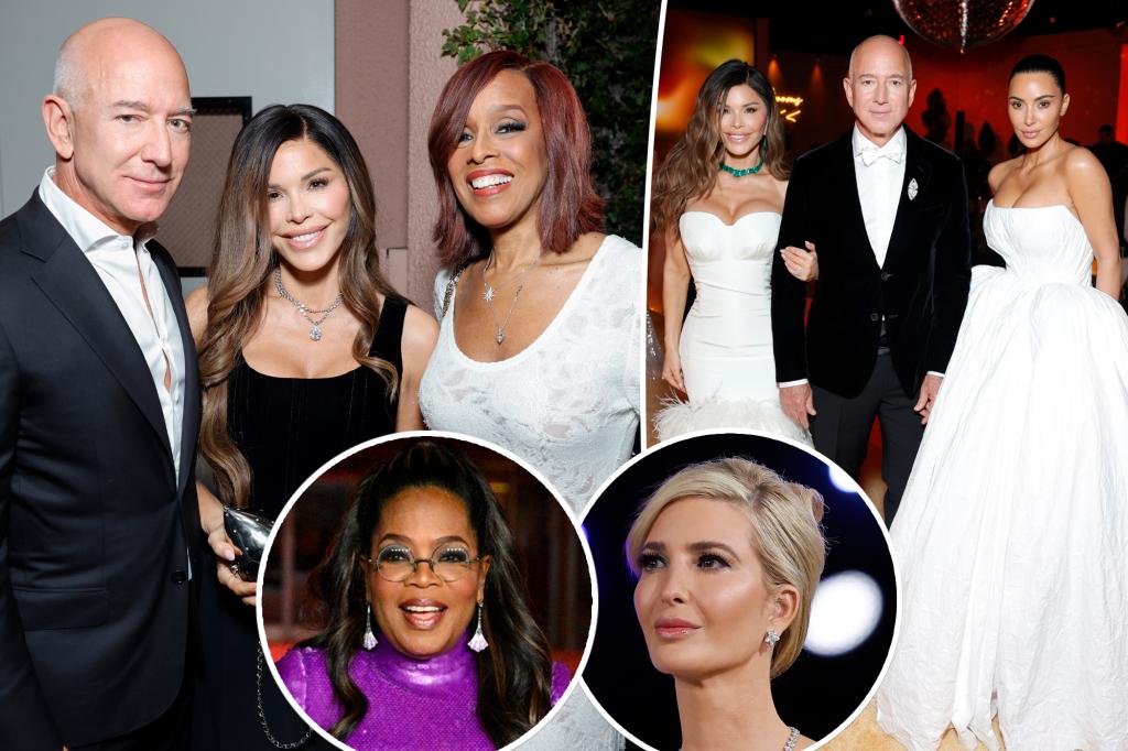 Jeff Bezos and Lauren Sánchez's wedding guest list revealed