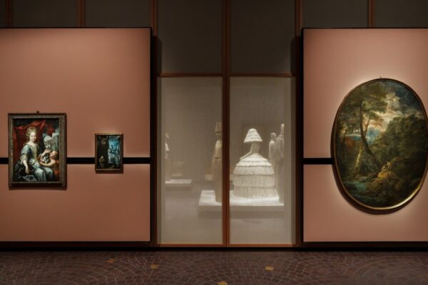 The entrance to the Loro Piana retrospective in Shanghai.