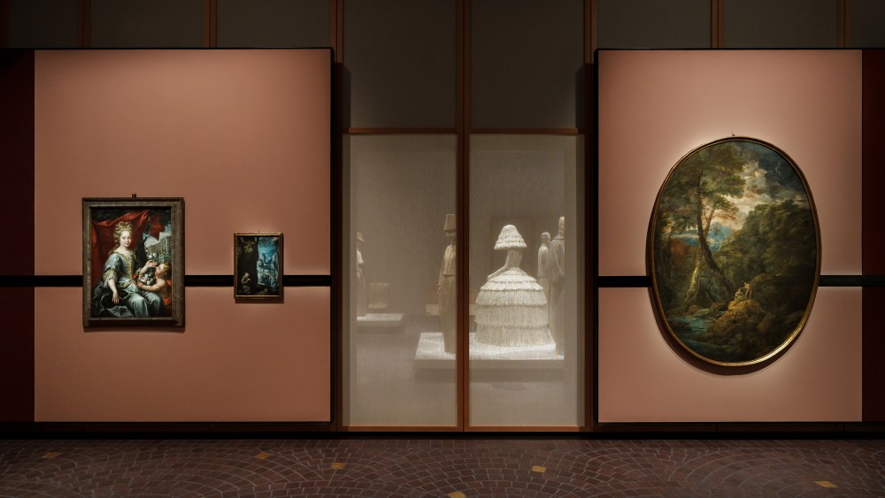 The entrance to the Loro Piana retrospective in Shanghai.