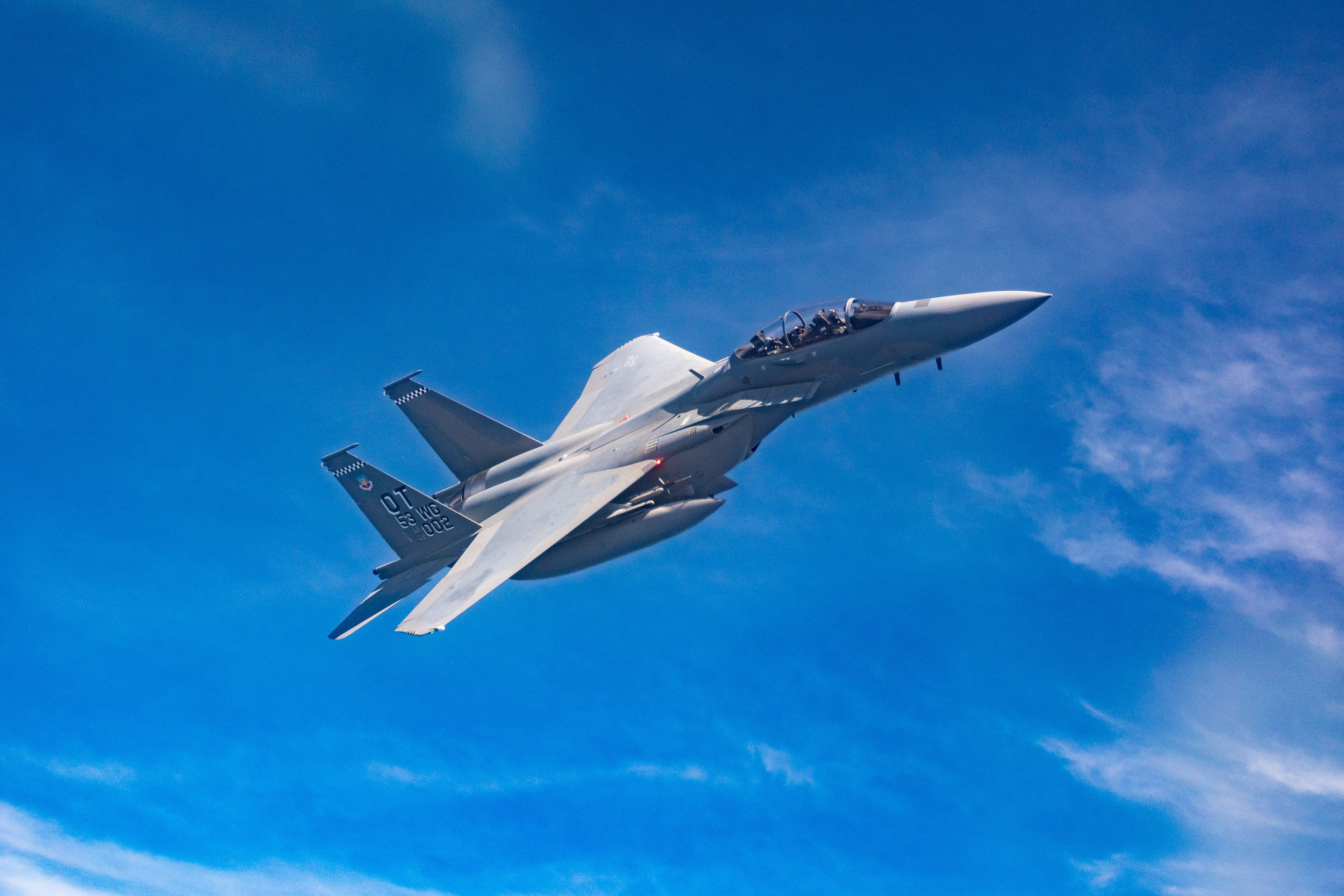 U.S. F-15EX Fighter Jet Takes Flight