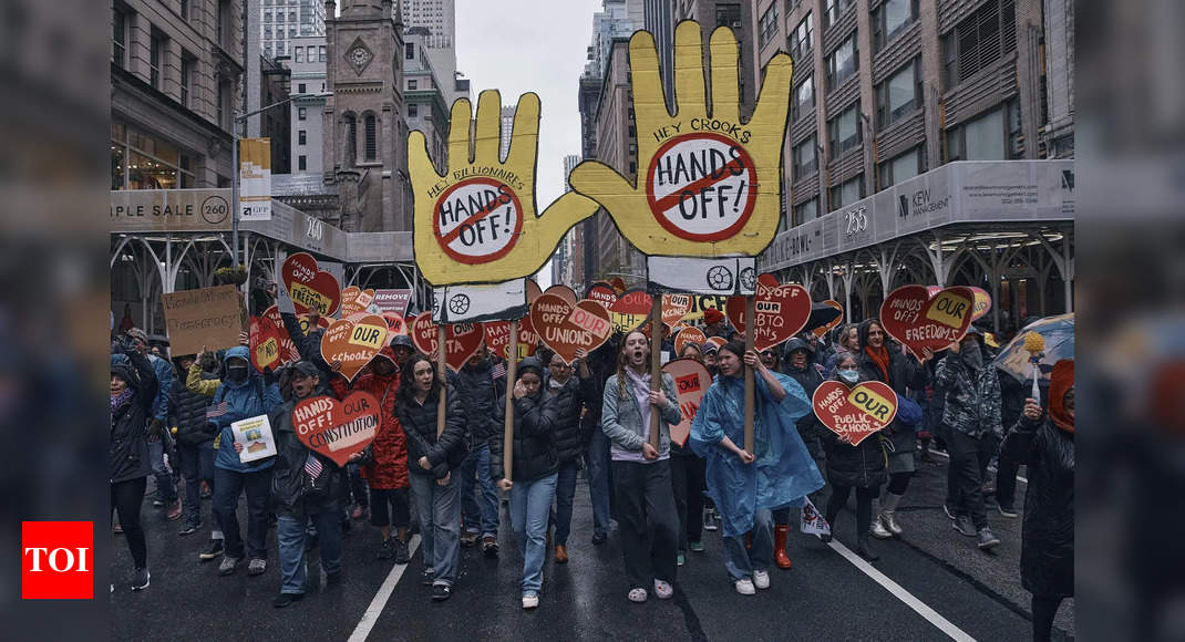 Americans ask 'Elon and Felon' to get their 'hands off' jobs, savings, education etc