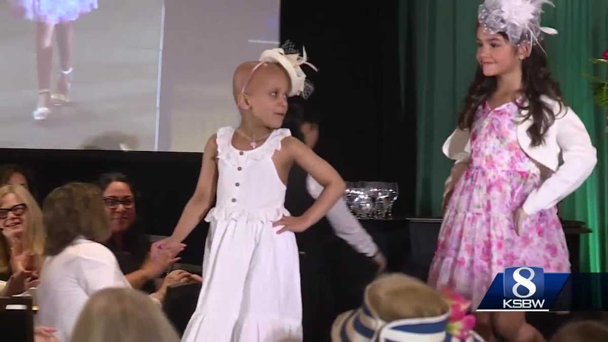 Six-year-old fighting cancer shines at California fashion show
