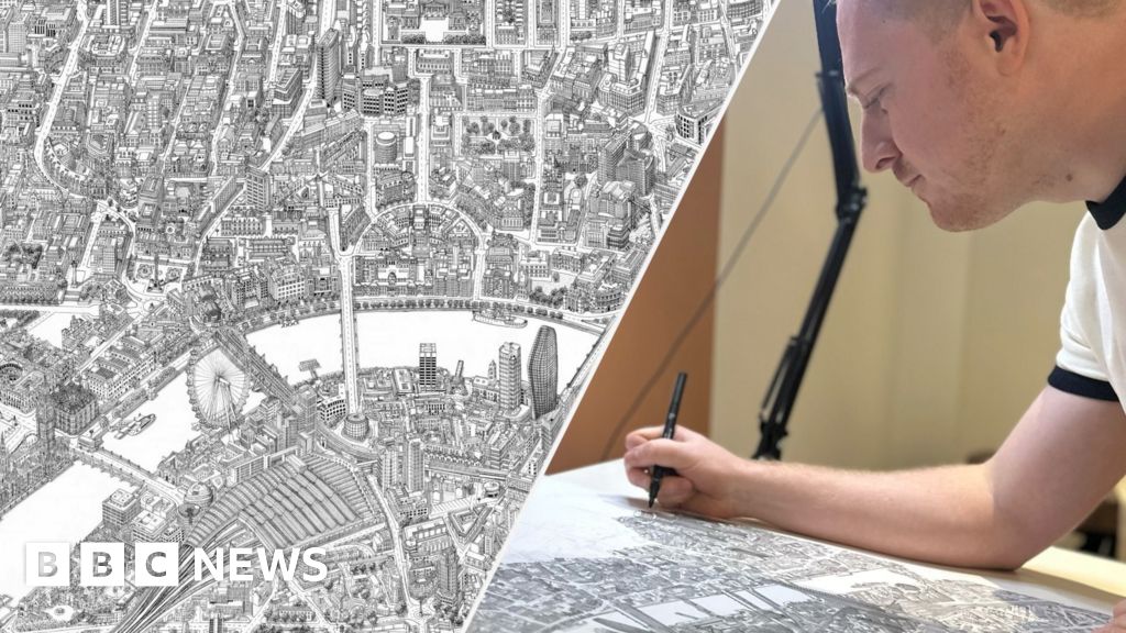 Artist spends 1,000 hours drawing central London