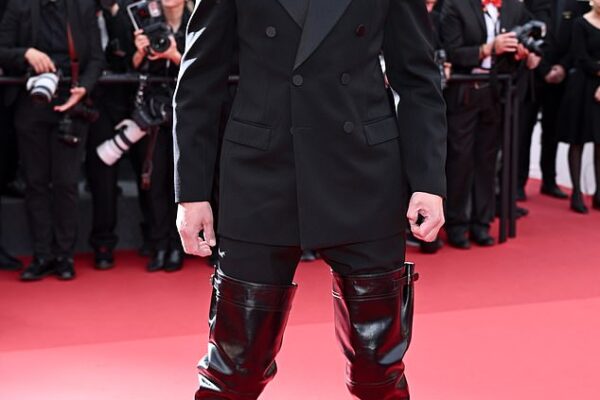 The 48-year-old plays Ray, a biker gang leader, in the film which made its debut to rave reviews at the festival and he's been dressing in leather as an homage to his character