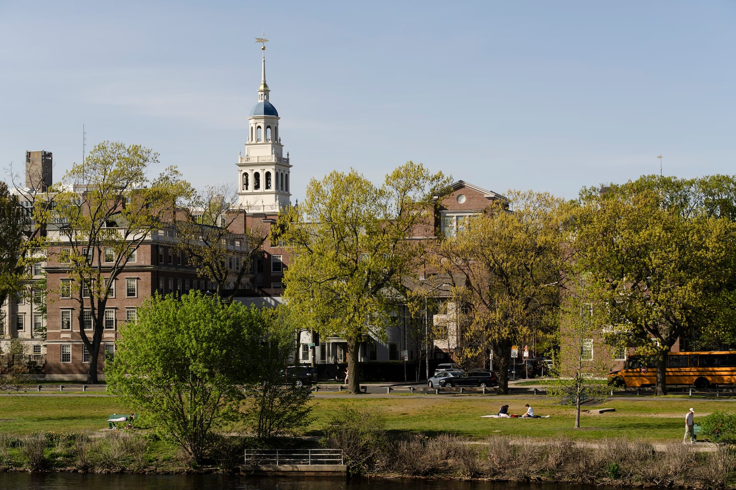 The Harvard University campus in Cambridge.