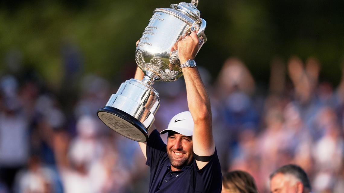 Scheffler Claims PGA Championship in Commanding Fashion, Adds Third Major Title