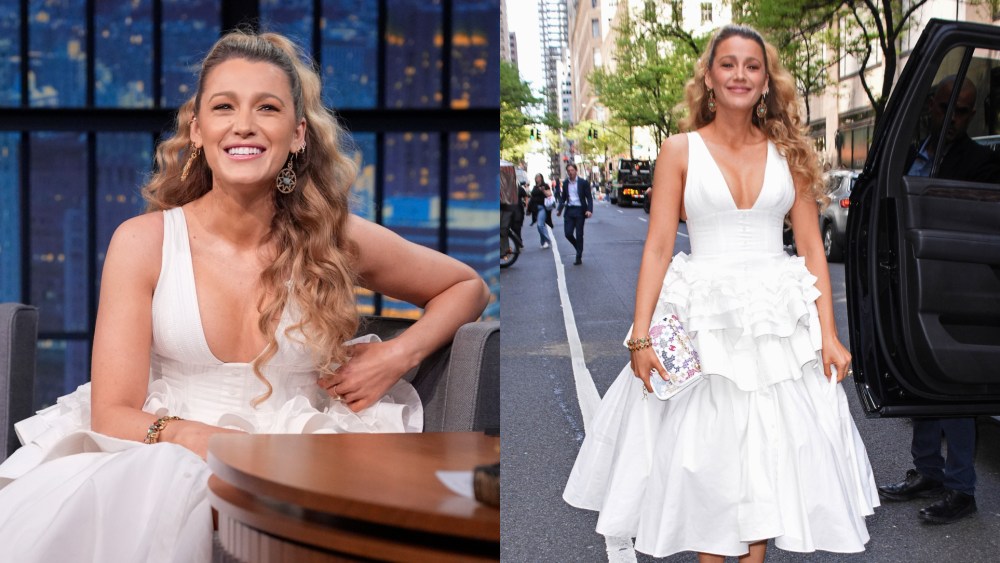 Blake Lively on "Late Night With Seth Meyers."