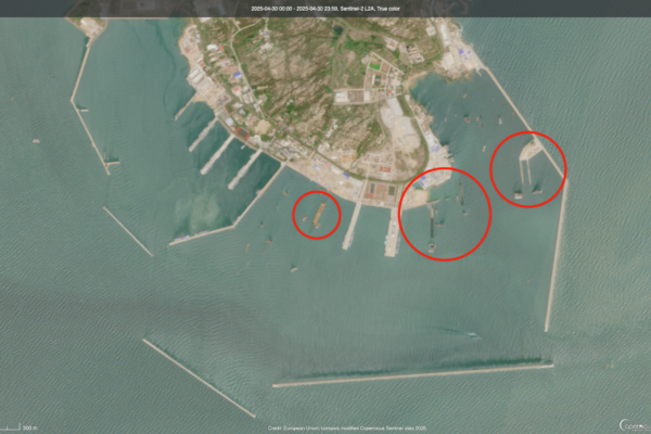 Satellite Photos Capture China Expanding Strategic Aircraft Carrier Base Before
