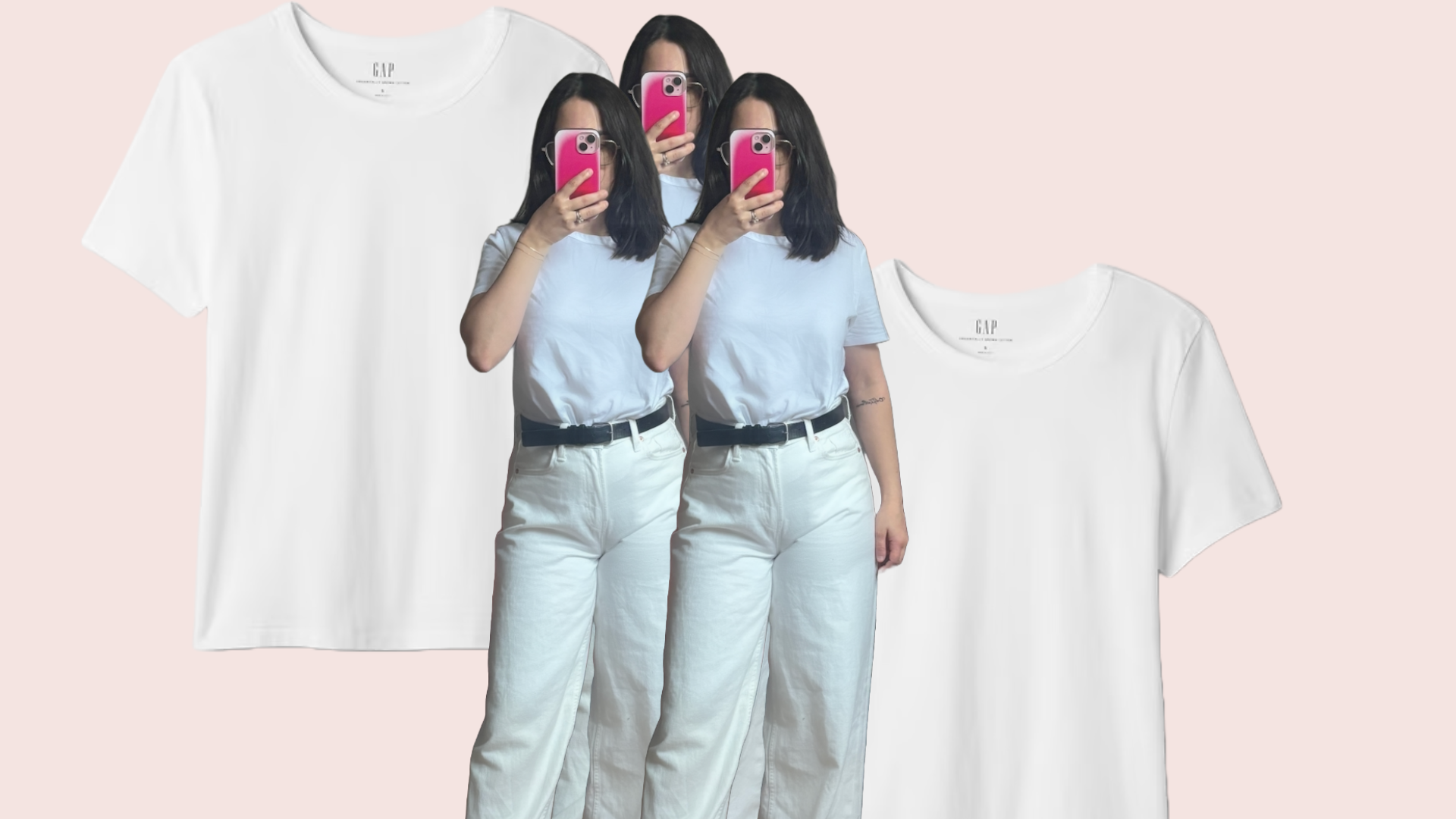 Fashion E-Commerce Editor Julia Marzovilla styles the Gap Vintage T-Shirt in white