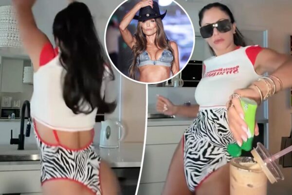 Bethenny Frankel shakes it in another thong swimsuit after fashion show criticism