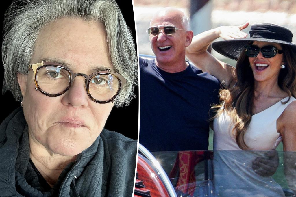 Rosie O’Donnell trashes Jeff Bezos, Lauren Sánchez’s $50M wedding