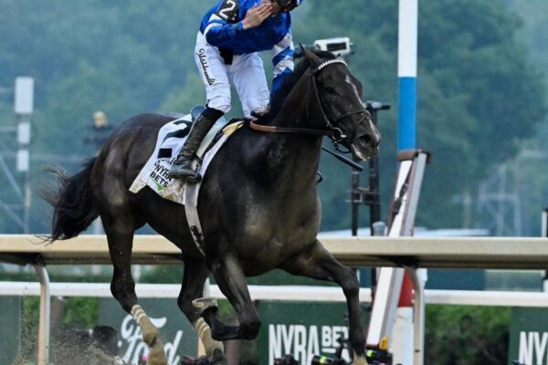 Sovereignty makes it a Classic double in Belmont Stakes