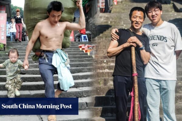 Devoted China father and son back in spotlight as son honours dad 15 years after viral photo