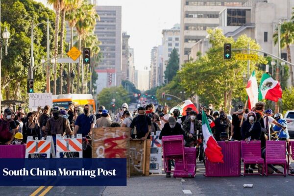 Hongkongers warned to be vigilant in US as protests rock Los Angeles
