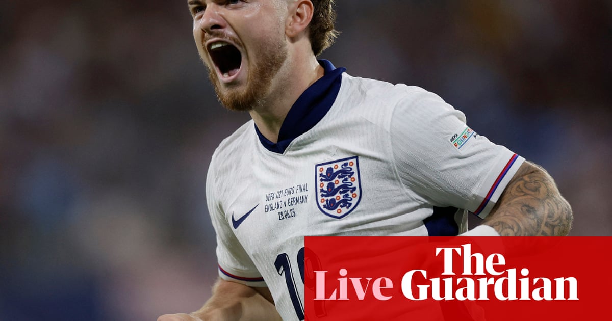 England v Germany: European Under-21 men’s final – live | European Under-21 Championship