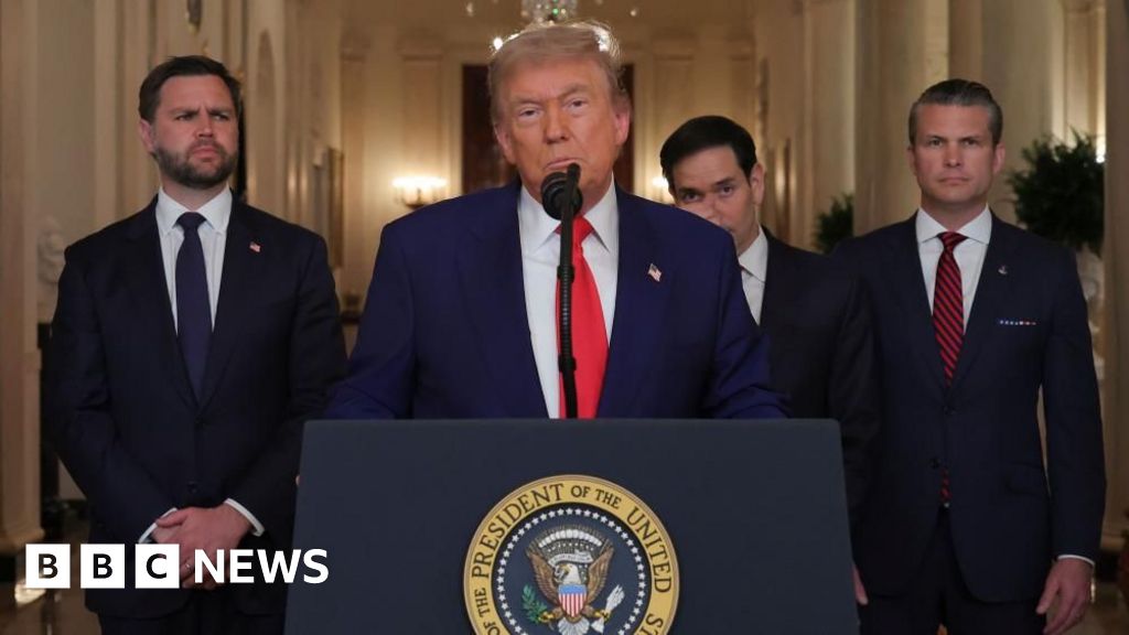 Trump says strikes on Iran a 'spectacular military success' in address