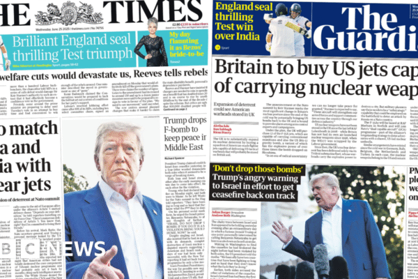 UK's 'nuclear jets' and 'Trump drops f-bomb'