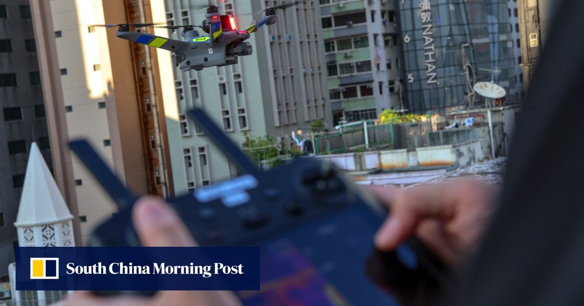 Hong Kong police launch first drone patrols in urban areas