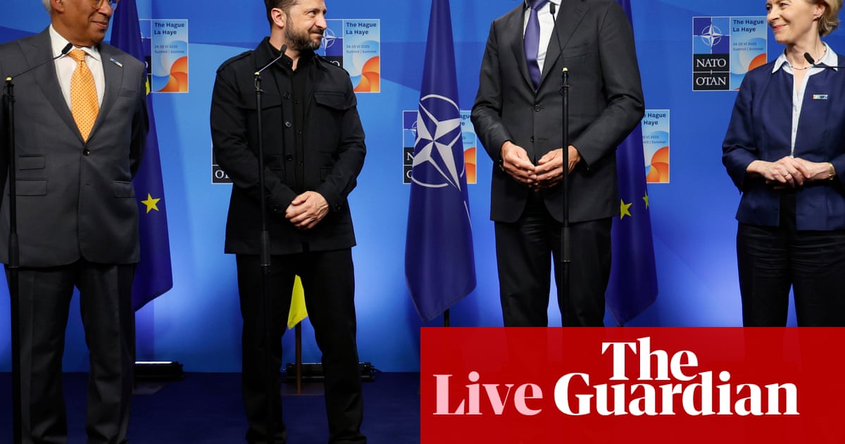 Unthinkable Russia should outproduce us, Nato’s Rutte says, as summit waits for arrival of Trump – Europe live | Europe