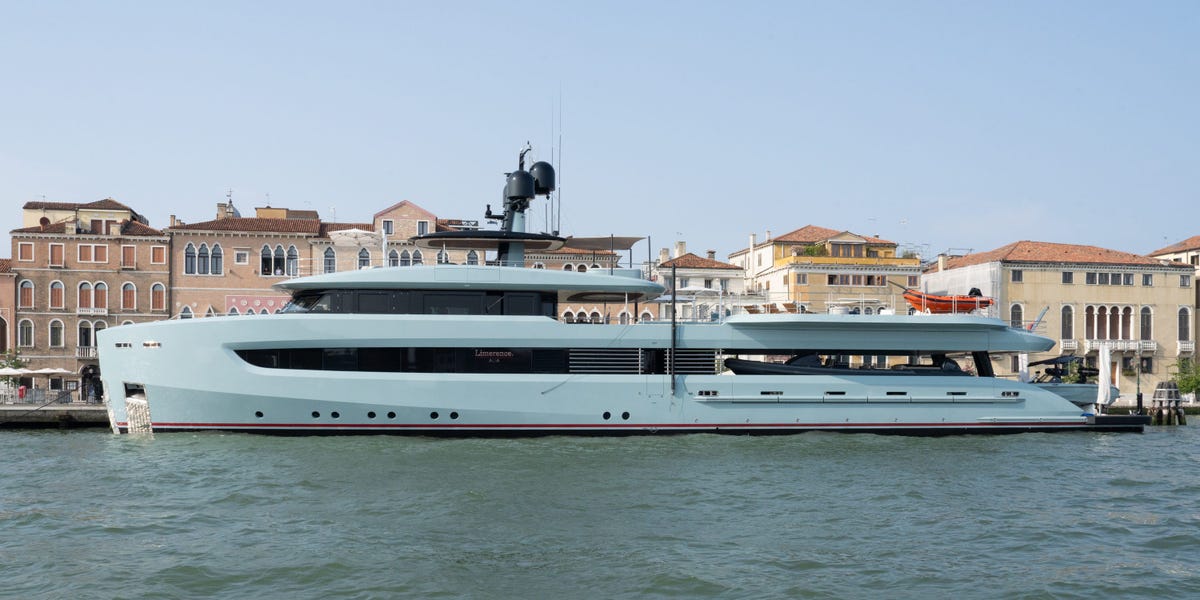 Photos of Yachts in Venice During Jeff Bezos, Lauren Sánchez's Wedding